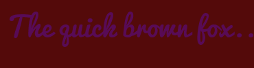 Image with Font Color 580B56 and Background Color 540A0A